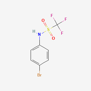 molecular formula C7H5BrF3NO2S B8646637 N-(4-bromophenyl)-1,1,1-trifluoromethanesulfonamide CAS No. 23384-06-7
