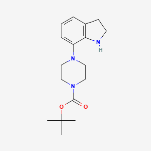 1-Piperazinecarboxylic acid,4-(2,3-dihydro-1h-indol-7-yl)-,1,1-dimethylethyl ester