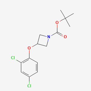 molecular formula C14H17Cl2NO3 B8646700 Tert-butyl 3-(2,4-dichlorophenoxy)azetidine-1-carboxylate 