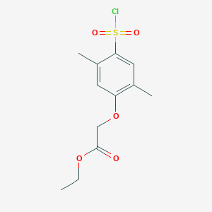 Ethyl [4-(chlorosulfonyl)-2,5-dimethylphenoxy]acetate