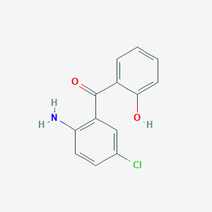 molecular formula C13H10ClNO2 B8646706 2-Amino-5-chloro-2'-hydroxybenzophenone CAS No. 62492-57-3