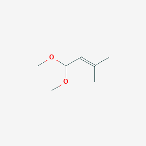molecular formula C7H14O2 B8646718 1,1-Dimethoxy-3-methyl-2-butene CAS No. 31525-65-2