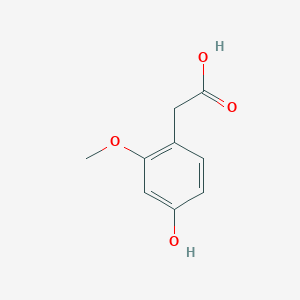molecular formula C9H10O4 B8646773 4-Hydroxy-2-methoxyphenylacetic acid 
