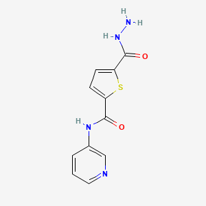 5-(Hydrazinecarbonyl)-N-(pyridin-3-yl)thiophene-2-carboxamide