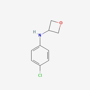 molecular formula C9H10ClNO B8646843 N-(4-Chlorophenyl)-3-oxetanamine 