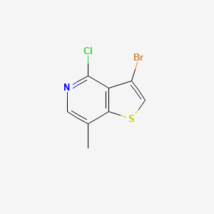 molecular formula C8H5BrClNS B8646900 3-Bromo-4-chloro-7-methylthieno[3,2-c]pyridine CAS No. 832697-57-1