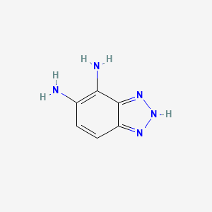molecular formula C6H7N5 B8646956 1H-Benzotriazole-6,7-diamine 