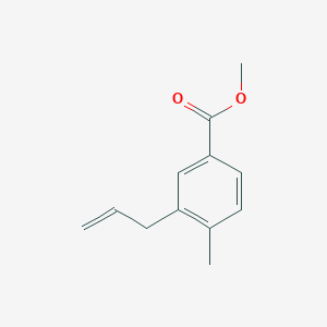 molecular formula C12H14O2 B8646984 Methyl 4-methyl-3-(prop-2-en-1-yl)benzoate CAS No. 1021535-52-3