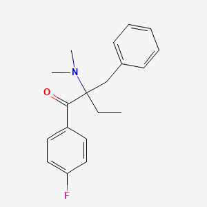 molecular formula C19H22FNO B8647004 2-Benzyl-2-(dimethylamino)-1-(4-fluorophenyl)butan-1-one CAS No. 119312-61-7