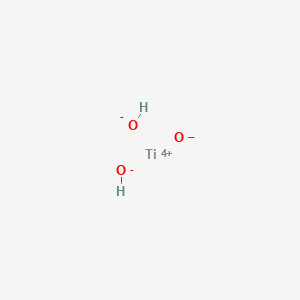 molecular formula H2O3Ti B086471 Titanium dihydroxide oxide CAS No. 12026-28-7