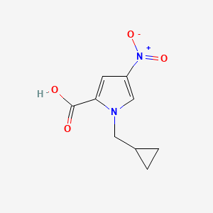 1-(Cyclopropylmethyl)-4-nitro-1h-pyrrole-2-carboxylic acid