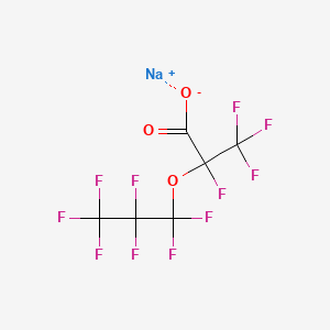 molecular formula C6F11NaO3 B8647189 Sodium 2,3,3,3-tetrafluoro-2-(heptafluoropropoxy)propanoate CAS No. 67963-75-1