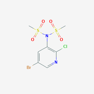 N-(5-bromo-2-chloropyridin-3-yl)-N-(methylsulfonyl)methanesulfonamide