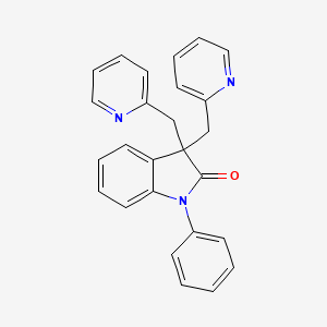 1-Phenyl-3,3-bis[(pyridin-2-yl)methyl]-1,3-dihydro-2H-indol-2-one