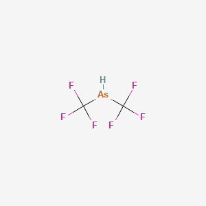 molecular formula C2HAsF6 B8647237 Bistrifluoromethylarsine CAS No. 371-74-4