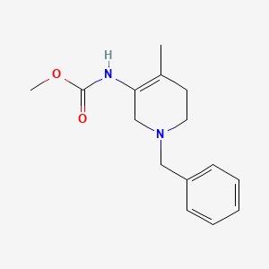 molecular formula C15H20N2O2 B8647302 methyl N-(1-benzyl-4-methyl-3,6-dihydro-2H-pyridin-5-yl)carbamate 