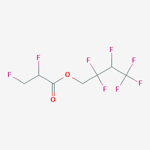 molecular formula C7H6F8O2 B8647338 2,2,3,4,4,4-Hexafluorobutyl 2,3-difluoropropanoate CAS No. 131644-91-2