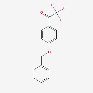 molecular formula C15H11F3O2 B8647382 4-Trifluoroacetylphenol benzyl ether CAS No. 137614-78-9