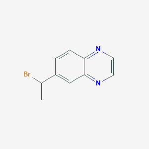 molecular formula C10H9BrN2 B8647458 6-(1-Bromoethyl)quinoxaline 