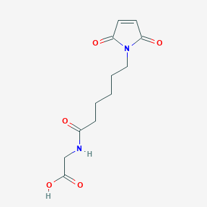 molecular formula C12H16N2O5 B8647512 N-[6-(2,5-Dioxo-2,5-dihydro-1H-pyrrol-1-yl)hexanoyl]glycine CAS No. 854021-64-0