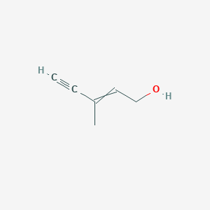 molecular formula C6H8O B086476 2-Penten-4-YN-1-OL, 3-methyl- CAS No. 105-29-3