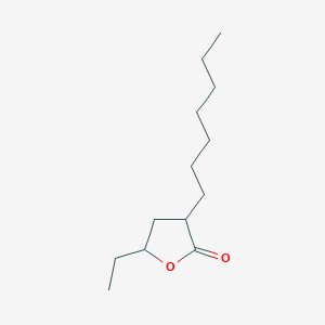 molecular formula C13H24O2 B8647796 5-Ethyl-3-heptyloxolan-2-one CAS No. 132209-83-7