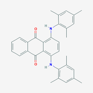 molecular formula C32H30N2O2 B086478 1,4-Bis(mesitylamino)anthraquinone CAS No. 116-75-6