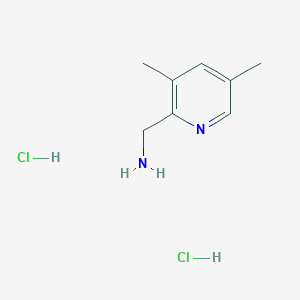 molecular formula C8H14Cl2N2 B8647902 (3,5-Dimethylpyridin-2-yl)methanamine dihydrochloride 