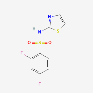 molecular formula C9H6F2N2O2S2 B8648013 2,4-difluoro-N-(thiazol-2-yl)benzenesulfonamide 