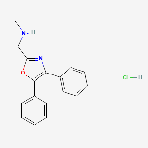 4,5-Diphenyl-2-((methylamino)methyl)oxazole monohydrochloride