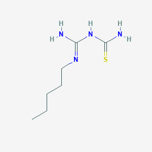 molecular formula C7H16N4S B8648206 N-(N'-Pentylcarbamimidoyl)thiourea CAS No. 101190-78-7
