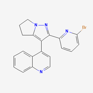 4-(2-(6-Bromopyridin-2-yl)-5,6-dihydro-4H-pyrrolo[1,2-b]pyrazol-3-yl)quinoline