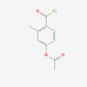 molecular formula C10H9ClO3 B8648502 4-(Acetyloxy)-2-methyl-benzoyl chloride CAS No. 84436-98-6