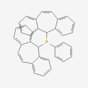 molecular formula C36H27P B8648538 Bis(5H-dibenzo[a,d]cyclohepten-5-yl)phenylphosphine 