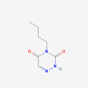 molecular formula C7H11N3O2 B8648639 4-butyl-2H-[1,2,4]triazine-3,5-dione CAS No. 61958-55-2