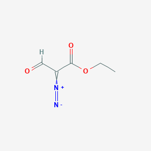 molecular formula C5H6N2O3 B8648713 Ethyl 2-diazo-2-formylacetate 