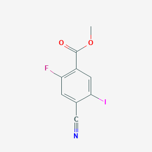 molecular formula C9H5FINO2 B8648727 Methyl 4-cyano-2-fluoro-5-iodobenzoate CAS No. 1149388-53-3
