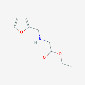 molecular formula C9H13NO3 B8648747 ethyl 2-{[(furan-2-yl)methyl]amino}acetate 