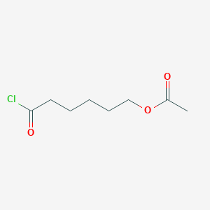 molecular formula C8H13ClO3 B8648810 6-Acetyloxyhexanoic acid chloride 