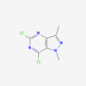 5,7-dichloro-1,3-dimethyl-1H-pyrazolo[4,3-d]pyrimidine