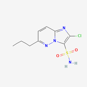 2-Chloro-6-propylimidazo[1,2-b]pyridazine-3-sulfonamide