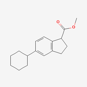 Methyl (-)-5-cyclohexylindan-1-carboxylate