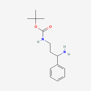 Tert-butyl 3-amino-3-phenylpropylcarbamate