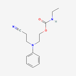 2-[(2-Cyanoethyl)phenylamino]ethyl ethylcarbamate
