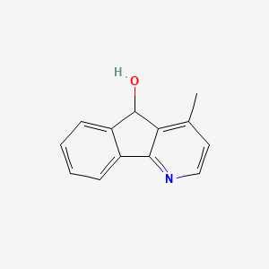 5H-Indeno[1,2-b]pyridin-5-ol, 4-methyl-