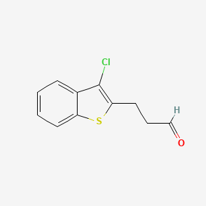 molecular formula C11H9ClOS B8649024 3-(3-Chloro-benzo[b]thiophen-2-yl)-propionaldehyde 