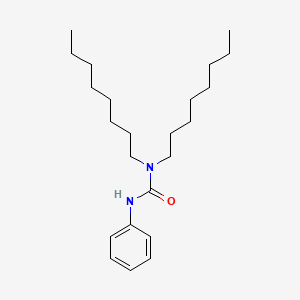 molecular formula C23H40N2O B8649027 N-phenyl-N',N'-dioctylurea CAS No. 144106-04-7