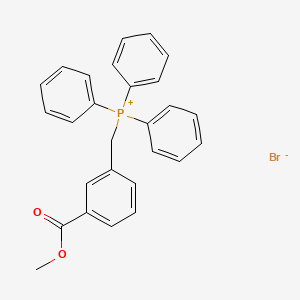 molecular formula C27H24BrO2P B8649028 Phosphonium, [[3-(methoxycarbonyl)phenyl]methyl]triphenyl-, bromide CAS No. 56981-97-6