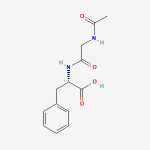 molecular formula C13H16N2O4 B8649048 N-Acetylglycyl-L-phenylalanine CAS No. 13716-72-8