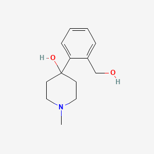 molecular formula C13H19NO2 B8649050 4-Piperidinol, 4-[2-(hydroxymethyl)phenyl]-1-methyl- CAS No. 61600-09-7